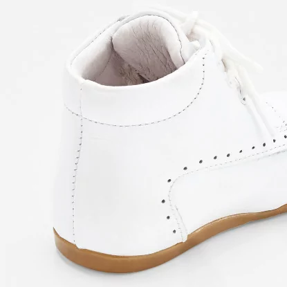 Unisex smooth leather pre-walker ankle boots