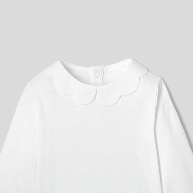 Body bébé fille à col festonné Body bébé fille à col festonné