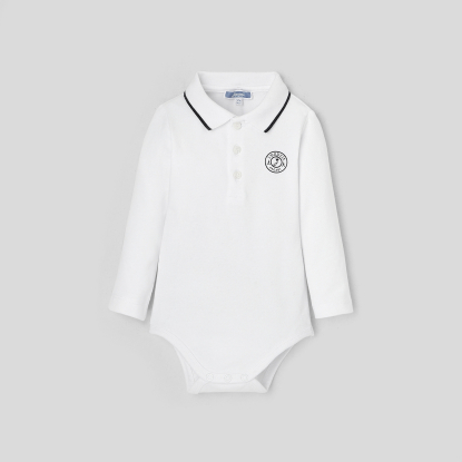 Baby boy polo bodysuit