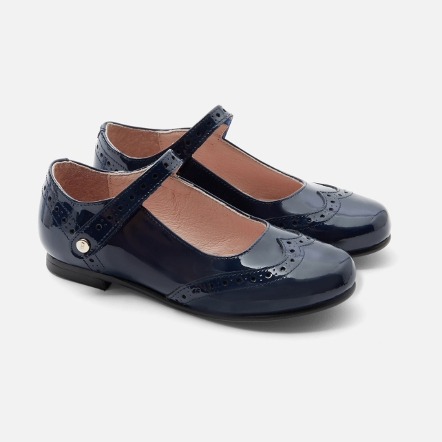 Babies enfant fille en cuir verni