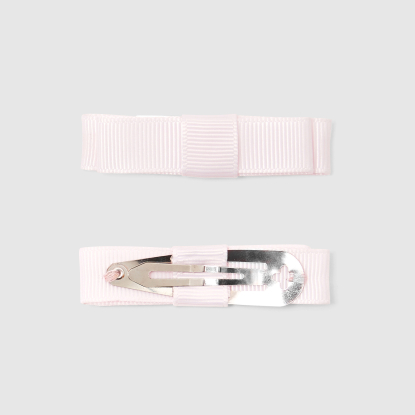 Duo of flat bow barrettes