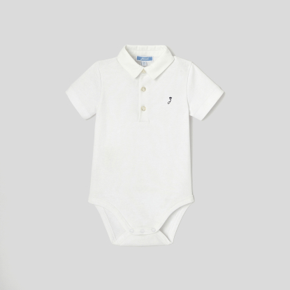 Baby boy Oxford collar bodysuit