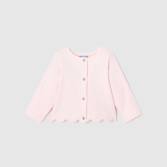 Cardigan bébé fille en molleton Cardigan bébé fille en molleton