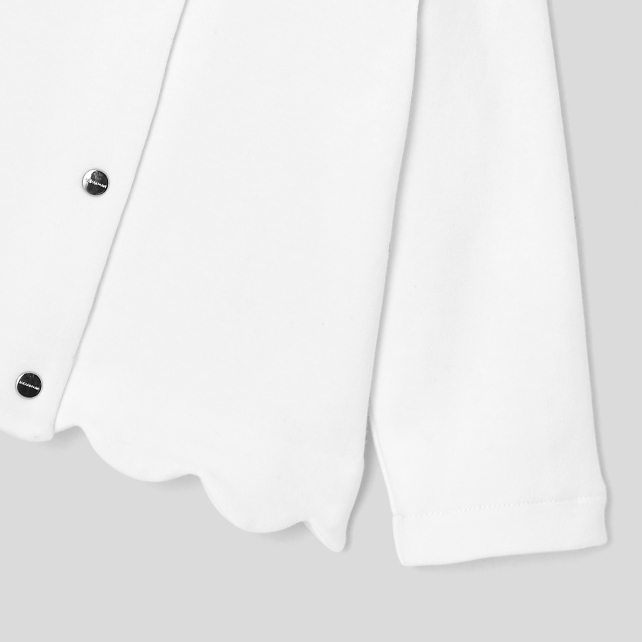 Cardigan bébé fille en molleton Cardigan bébé fille en molleton