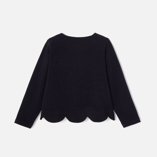 Cardigan en molleton enfant fille Cardigan en molleton enfant fille