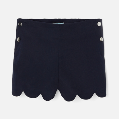 Short enfant fille en piqué de coton