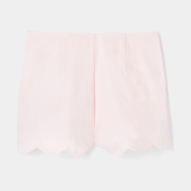 Girl cotton piqué shorts Girl cotton piqué shorts