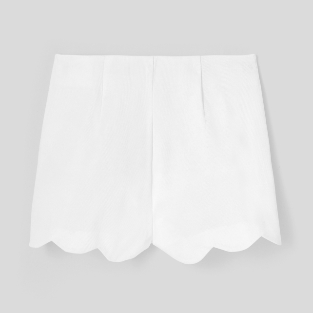 Girl cotton piqué shorts Girl cotton piqué shorts
