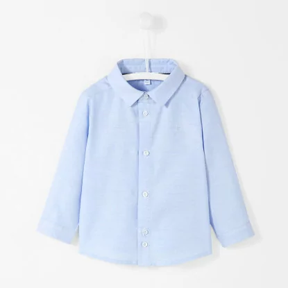 Toddler boy blue Oxford shirt