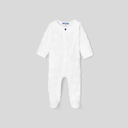 Baby boy jersey footed pajamas