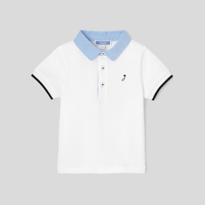 Toddler boy short-sleeved polo