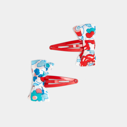 Duo de barrettes noeud Liberty