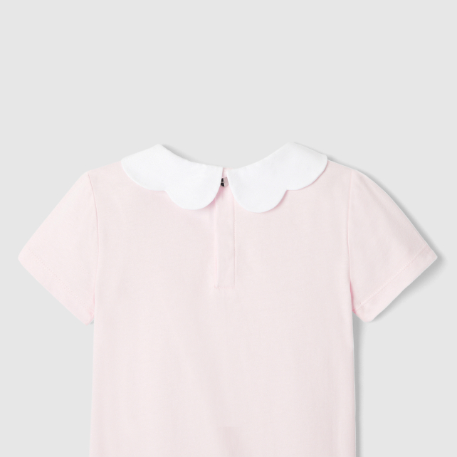 Girl polo shirt with scalloped collar Girl polo shirt with scalloped collar