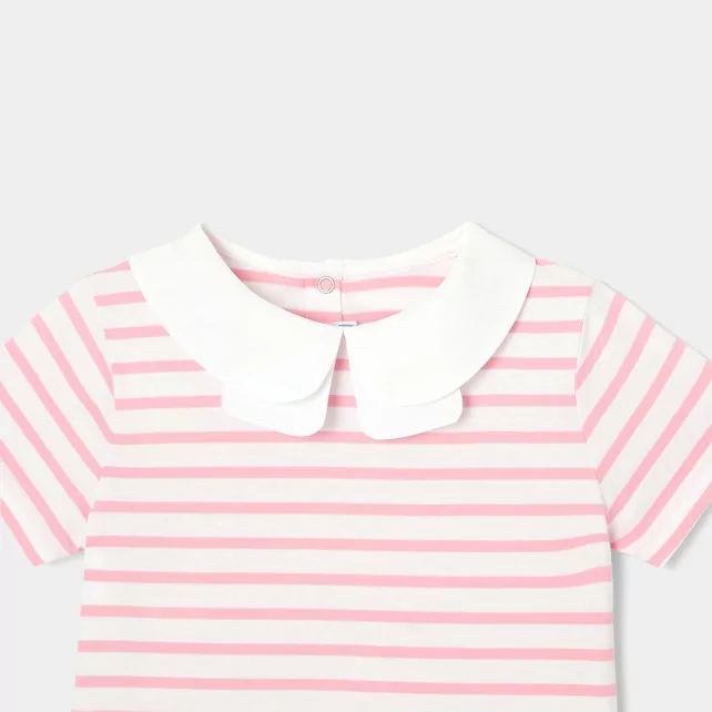 Girl striped polo shirt