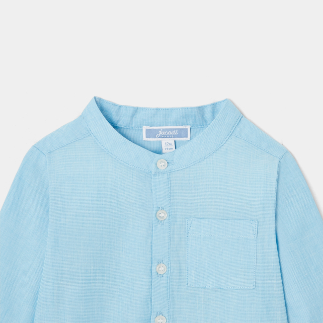 Chemise bébé garçon col tunisien Chemise bébé garçon col tunisien