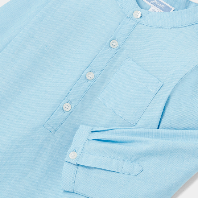 Chemise bébé garçon col tunisien Chemise bébé garçon col tunisien