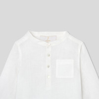Toddler boy linen shirt