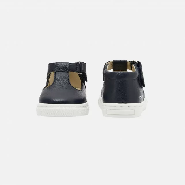 Baby boy full-grain leather t-bar shoes