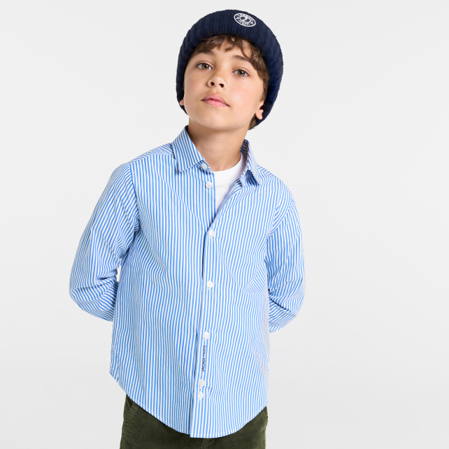 Boy striped button-down shirt Boy striped button-down shirt