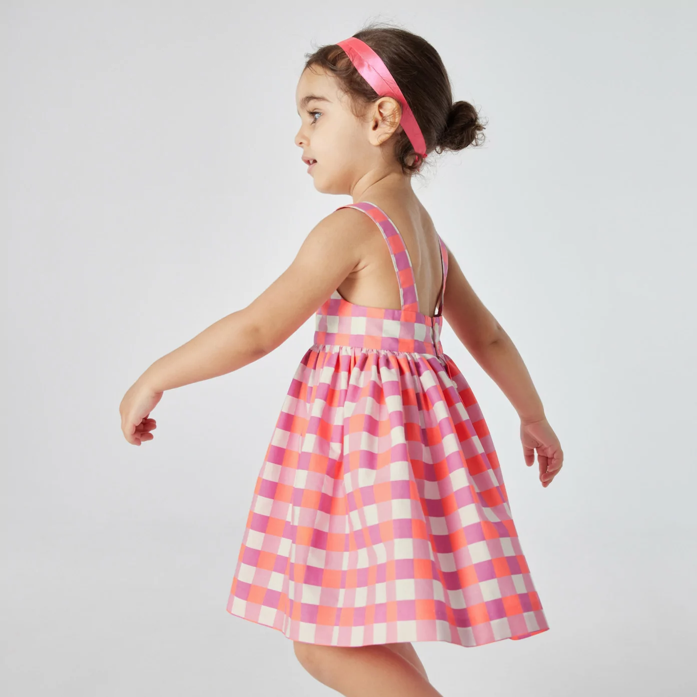 Toddler girl gingham dress