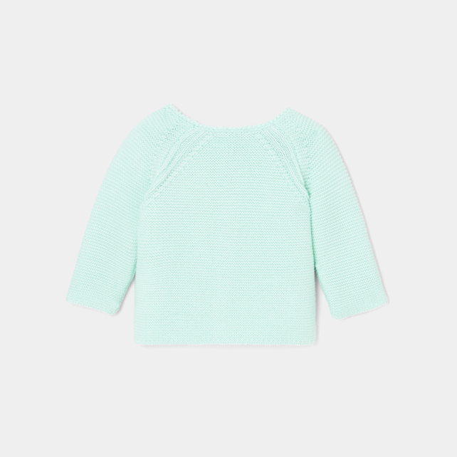 Baby girl cardigan in garter stitch Baby girl cardigan in garter stitch