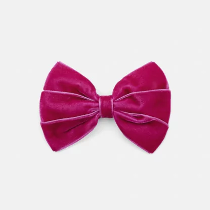 Girl barrette with velour bow