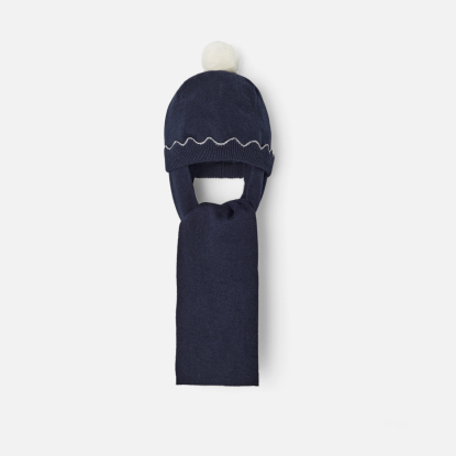 Baby girl scarf hat