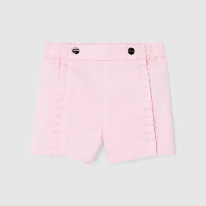 Baby girl gabardine shorts