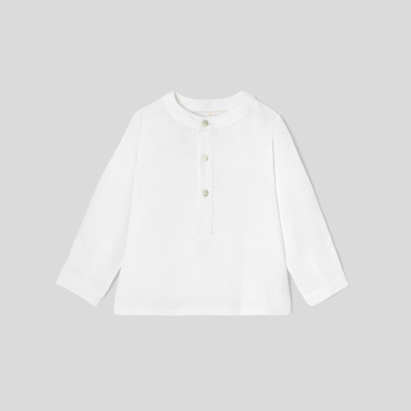 Baby boy linen shirt Size 24M Color WHITE Couleur primaire White Taille ...
