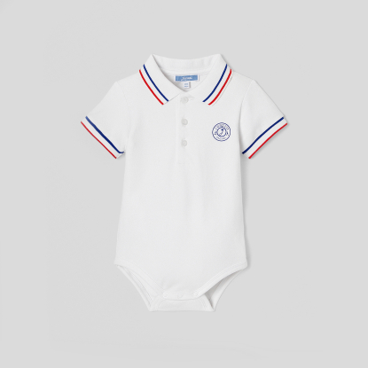 Baby boy polo bodysuit