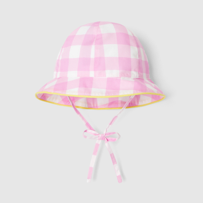 Chapeau bébé fille en vichy