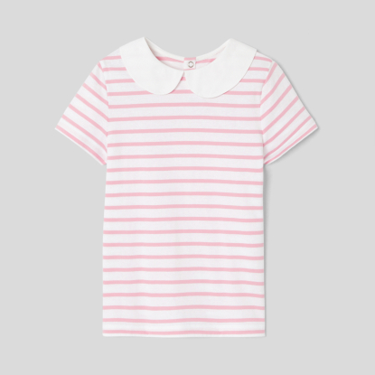Girl striped polo shirt