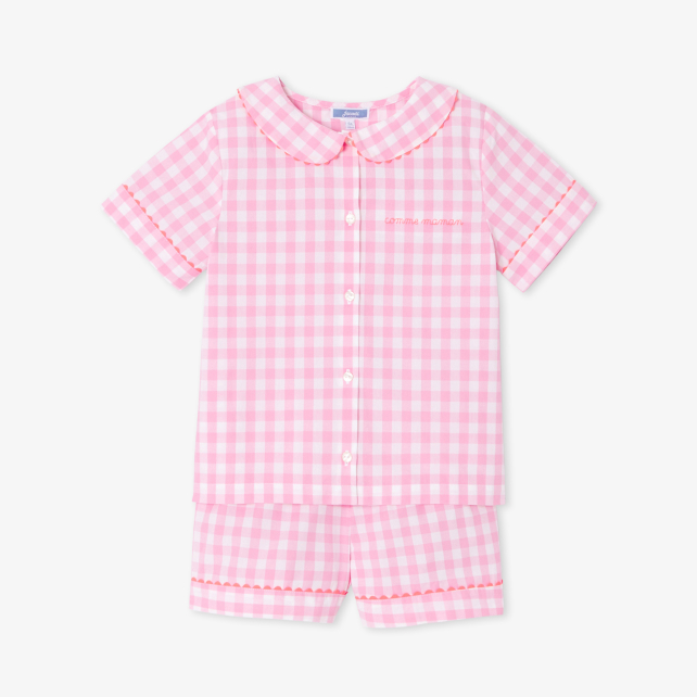 Girl gingham short pyjamas Girl gingham short pyjamas