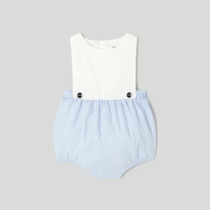 Two-tone baby boy bloomer