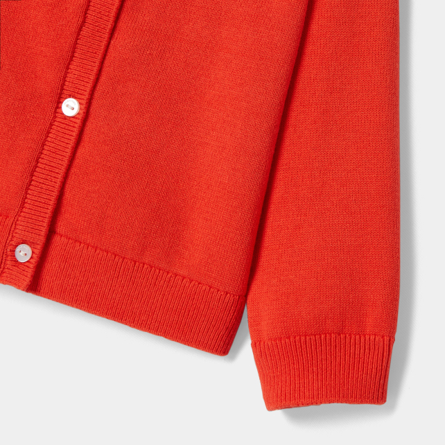 Cardigan bébé fille en point mousse Cardigan bébé fille en point mousse