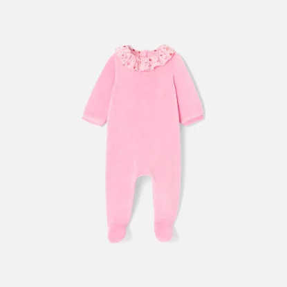 Baby girl velvet pyjamas
