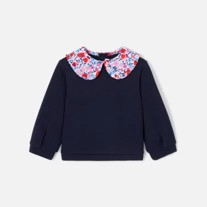 Baby girl jumper with Liberty collar