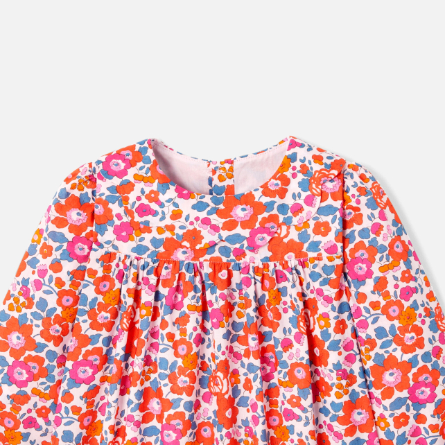 Blouse bébé fille en tissu Liberty Blouse bébé fille en tissu Liberty
