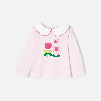 Baby girl t-shirt with long sleeves