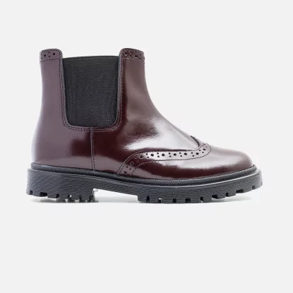 Boy chelsea boots in leather