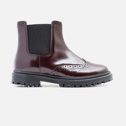 Chelsea boots en cuir enfant garçon