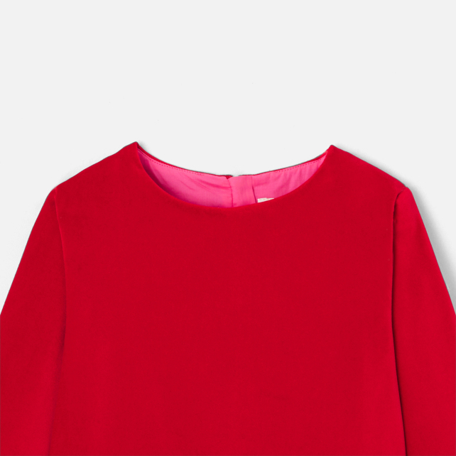 Girl two-material dress  Girl two-material dress