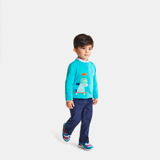 Pull bébé garçon en coton Pull bébé garçon en coton