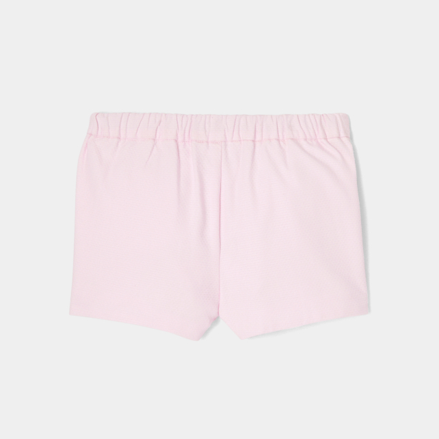 Baby girl shorts in cotton piqué Baby girl shorts in cotton piqué