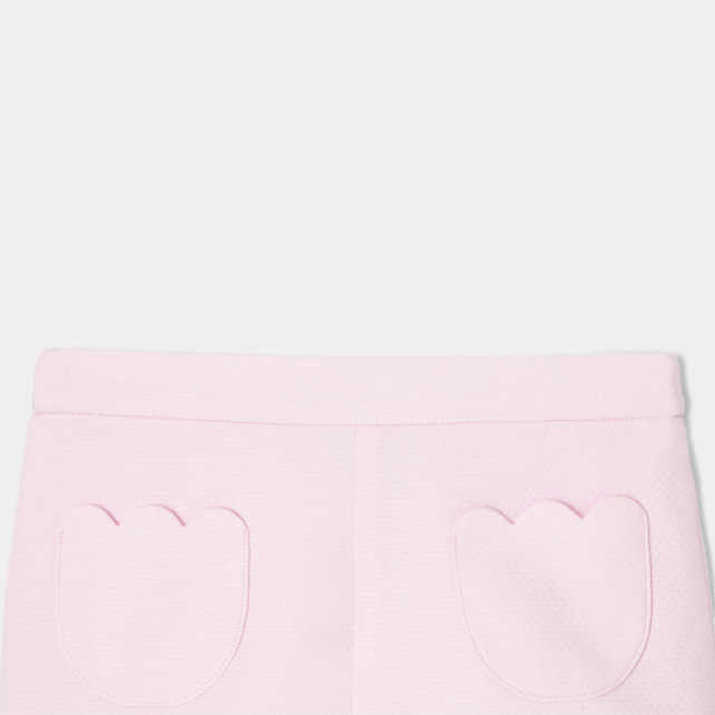 Baby girl shorts in cotton piqué Baby girl shorts in cotton piqué