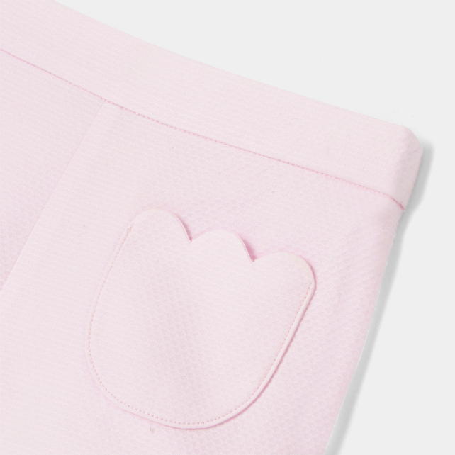 Baby girl shorts in cotton piqué Baby girl shorts in cotton piqué