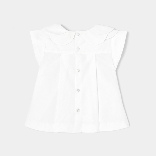 Blouse bébé fille en popeline Blouse bébé fille en popeline