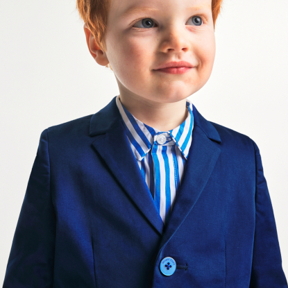 Boy jacket in cotton satin