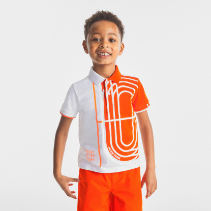 Polo enfant garçon en coton piqué