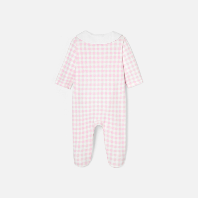 Baby girl gingham print pyjamas Baby girl gingham print pyjamas
